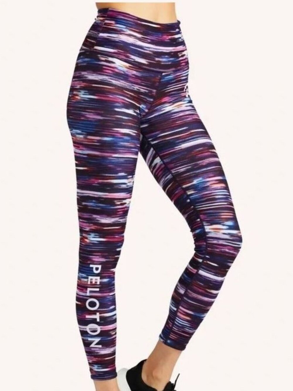 Peloton Melody Reversible High Waist 7/8 Leggings Purple Blue Large - NWT
